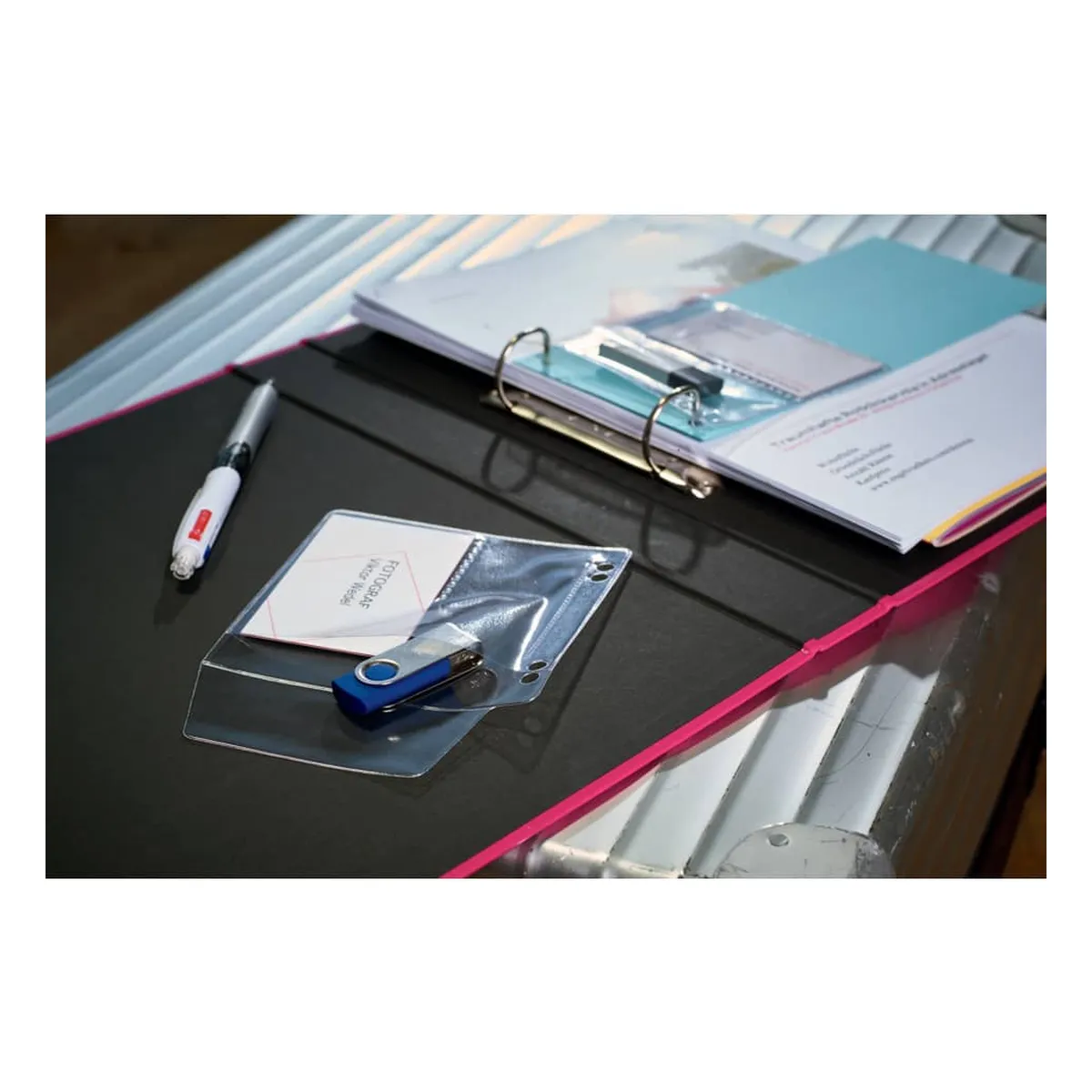 Veloflex USB Stick-Hülle zum Abheften - 5 Stück