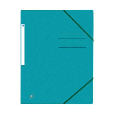 Eckspannermappe TOPFILE+ - A4, Rückenschild, Karton, aqua