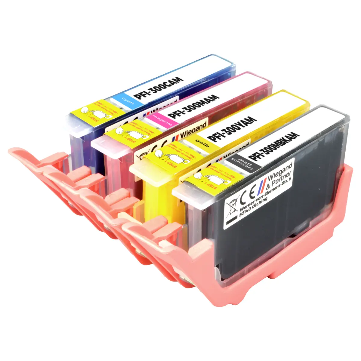 Canon PFI-300 - alternatives Patronen MultiPack CMY+MBK 4x 14,4 ml - Digital Revolution