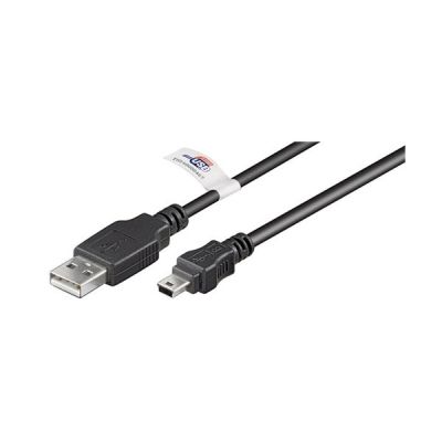 Goobay USB 2.0 Hi-Speed Kabel mit USB Zertifikat, Schwarz