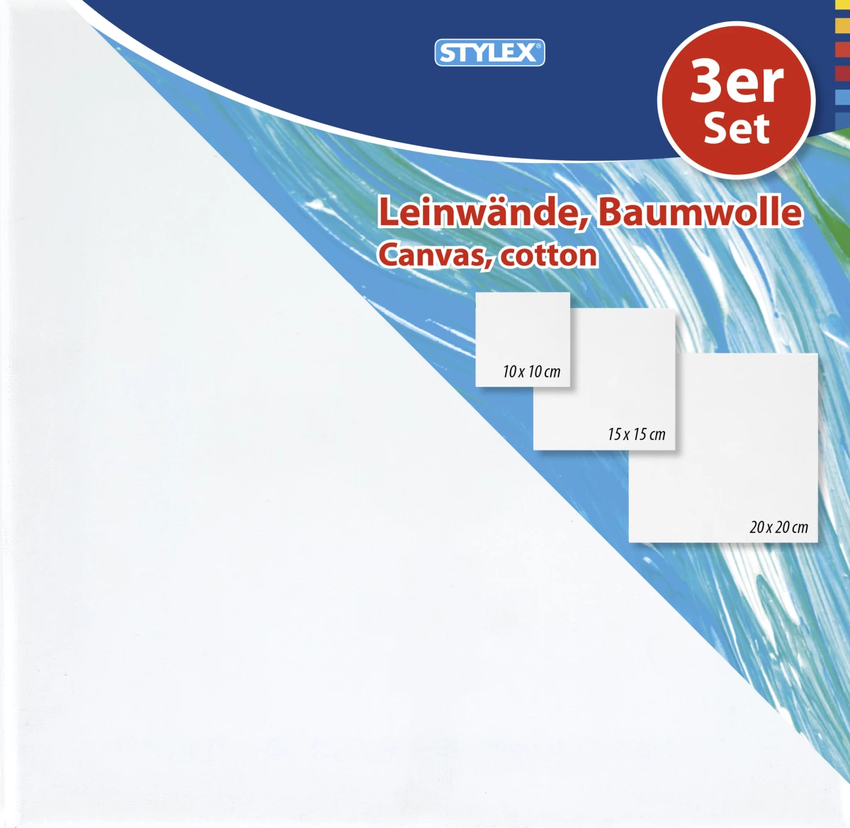 Stylex Leinwand, 3er Set