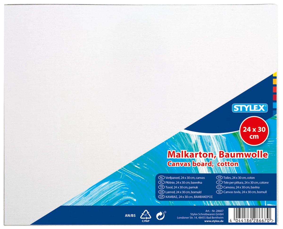 Stylex Malkarton, 24 x 30 cm, 3 mm