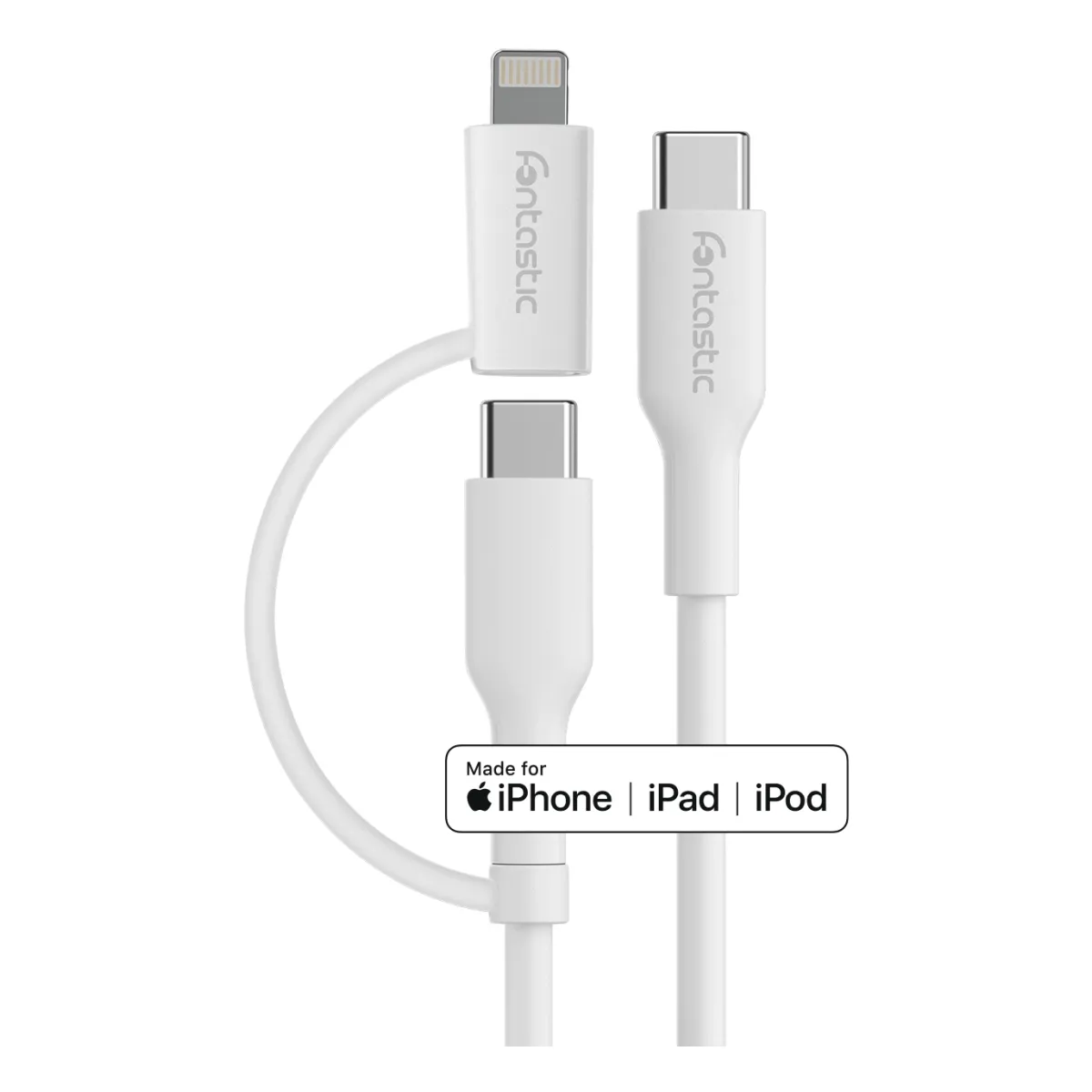Fontastic 2in1 Datenkabel Typ-C > Typ-C +Lightning