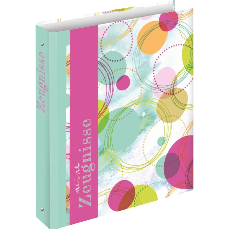 RNK Verlag Zeugnisringbuch Circles - A4, 4 Ring-Mechanik
