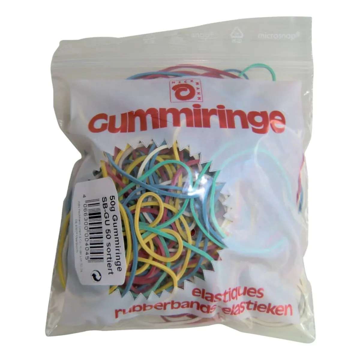 Wihedü Gummiringe - Ø sortiert, 50 g