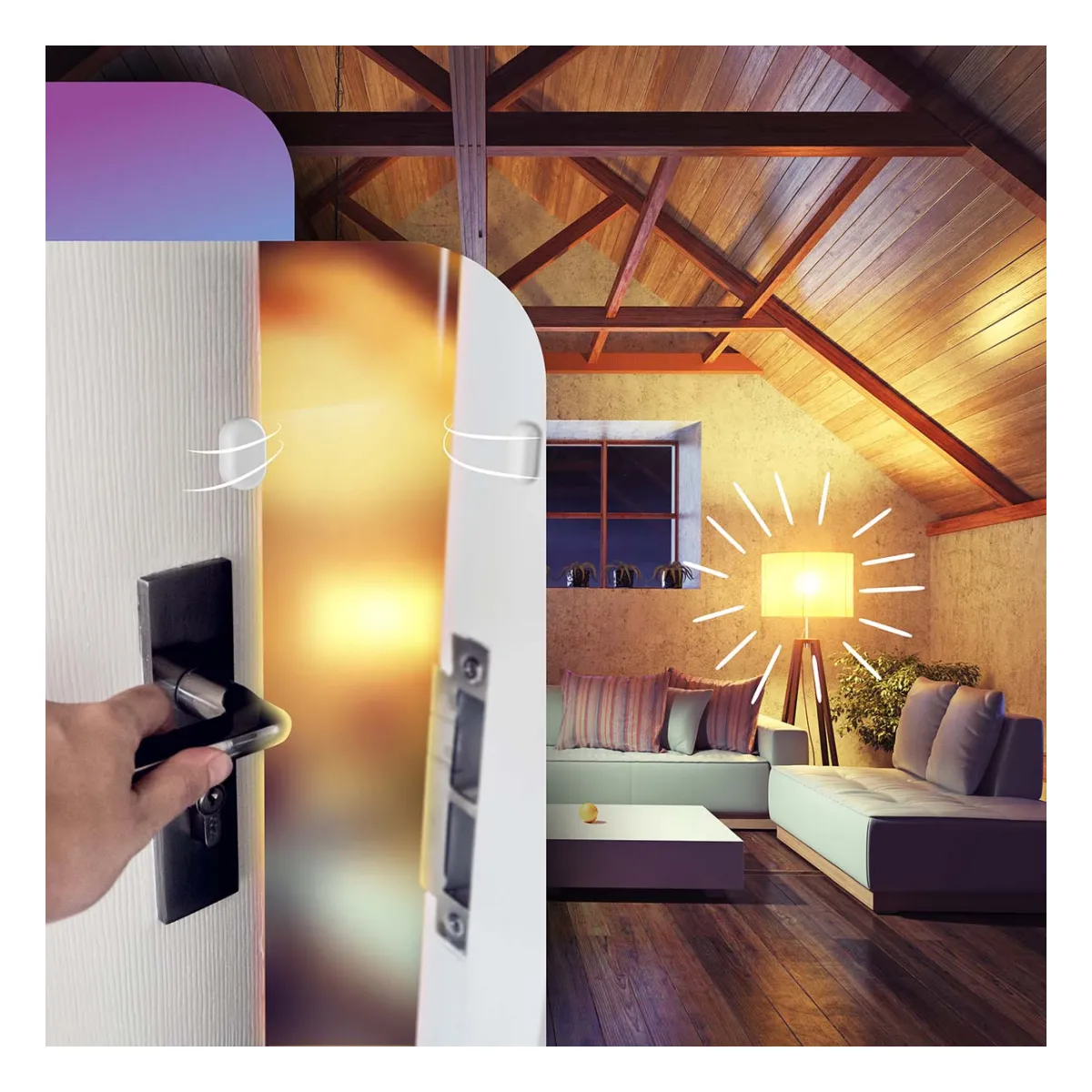 Alecto SMART-DOOR10 Smarter Zigbee Tür-/Fensterkontaktsensor