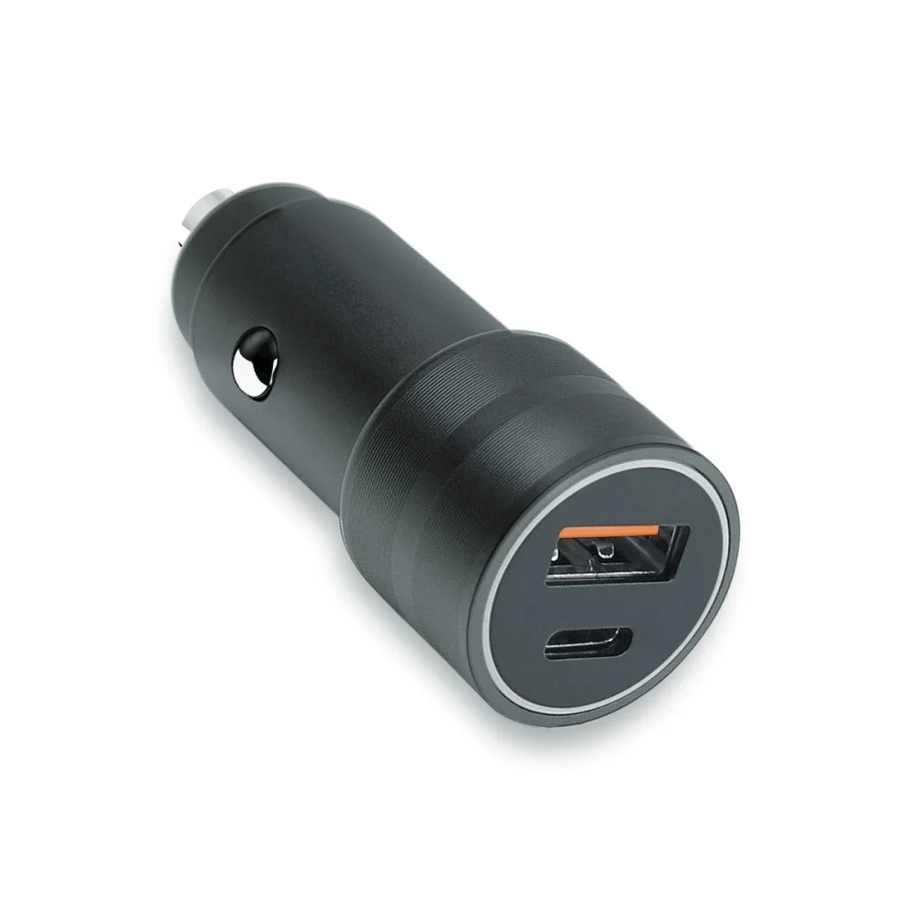 Fontastic Kfz-Ladeadapter „Luma“ Dual Port, 38Watt, grau