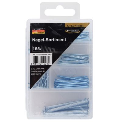 Masterproof Nagel-Sortiment, 165 Stück