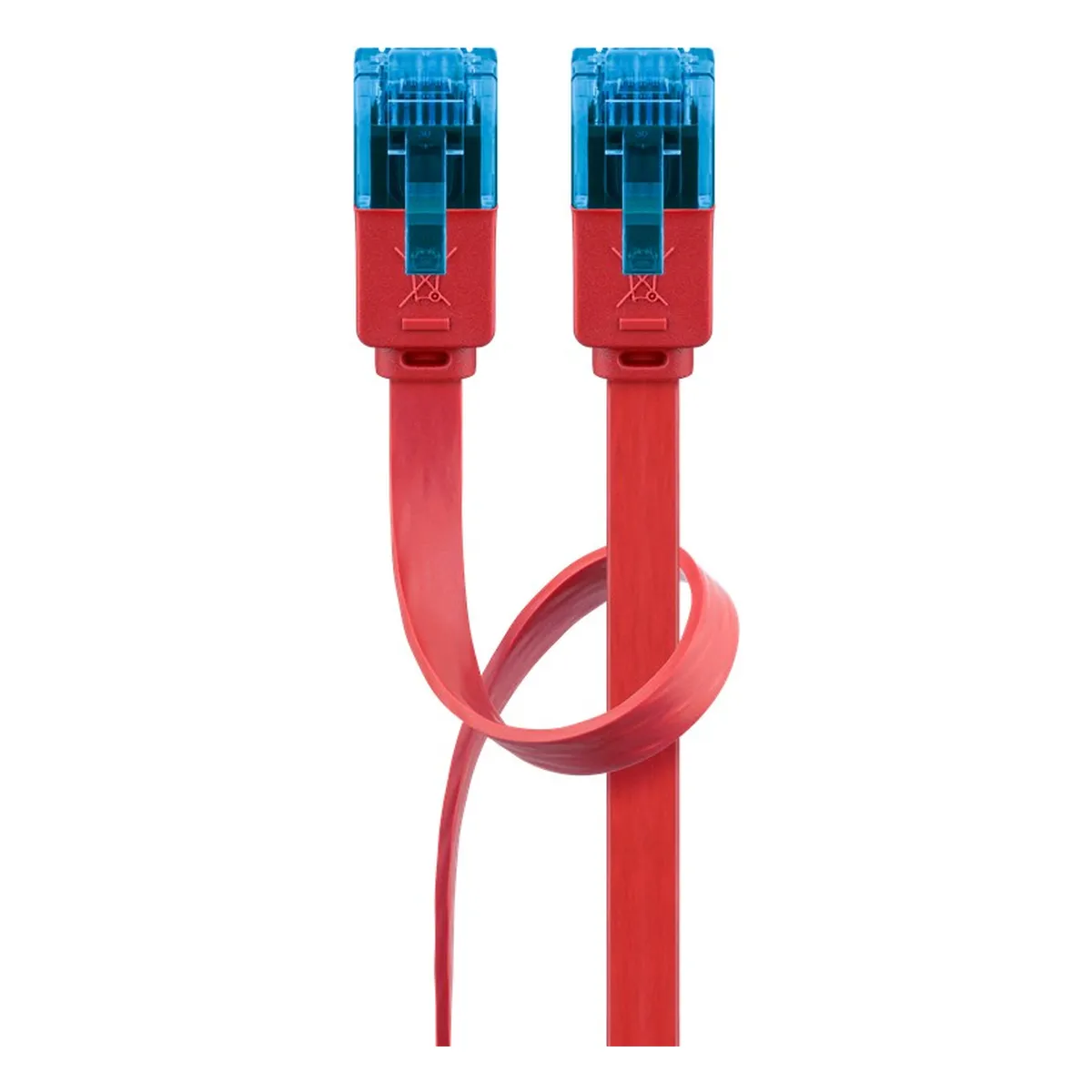 Goobay Flach-Patchkabel CAT6a U/UTP rot