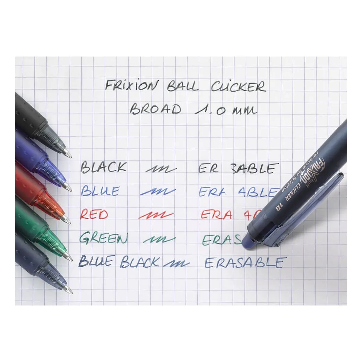 Pilot Tintenroller FriXion Clicker - 0,5 mm, schwarz, radierbar