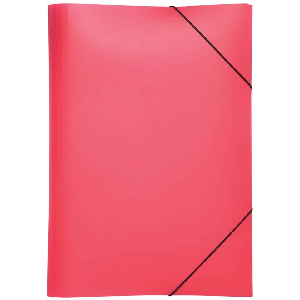 Pagna Gummizugmappe Lucy Basic - A4, rot, PP, 3 Einschlagklappen