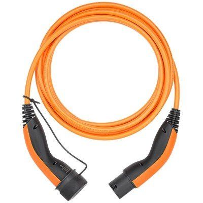 Ladekabel Typ 2, bis zu 22 kW, 5 m, Orange