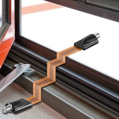 Goobay SAT Fensterdurchführung, extrem flach (0,3 mm)