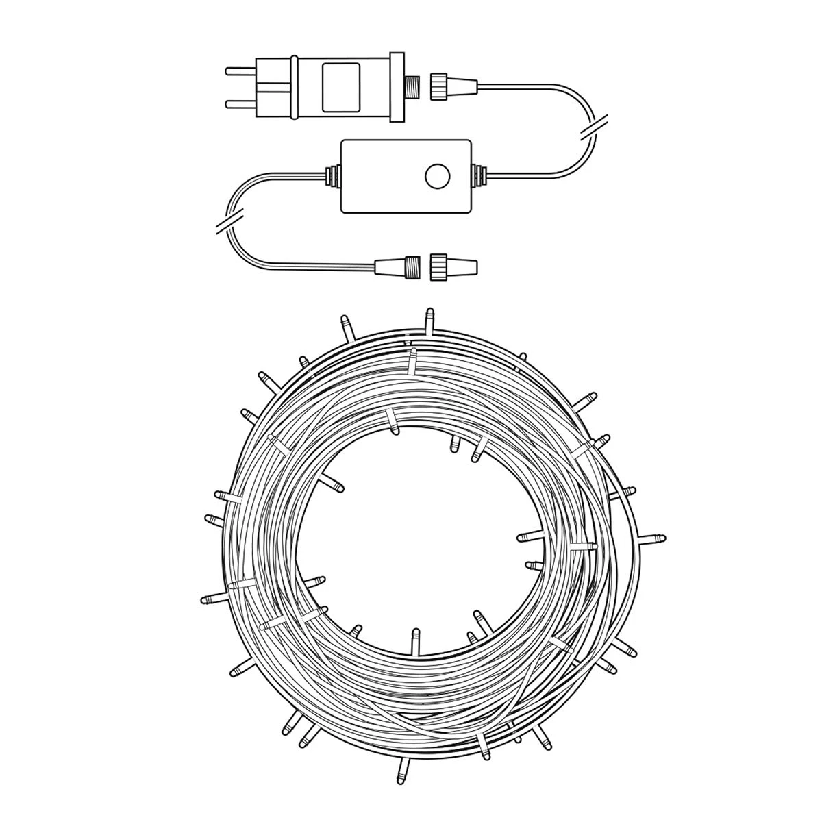 Smarte LED Lichterkette, 20m