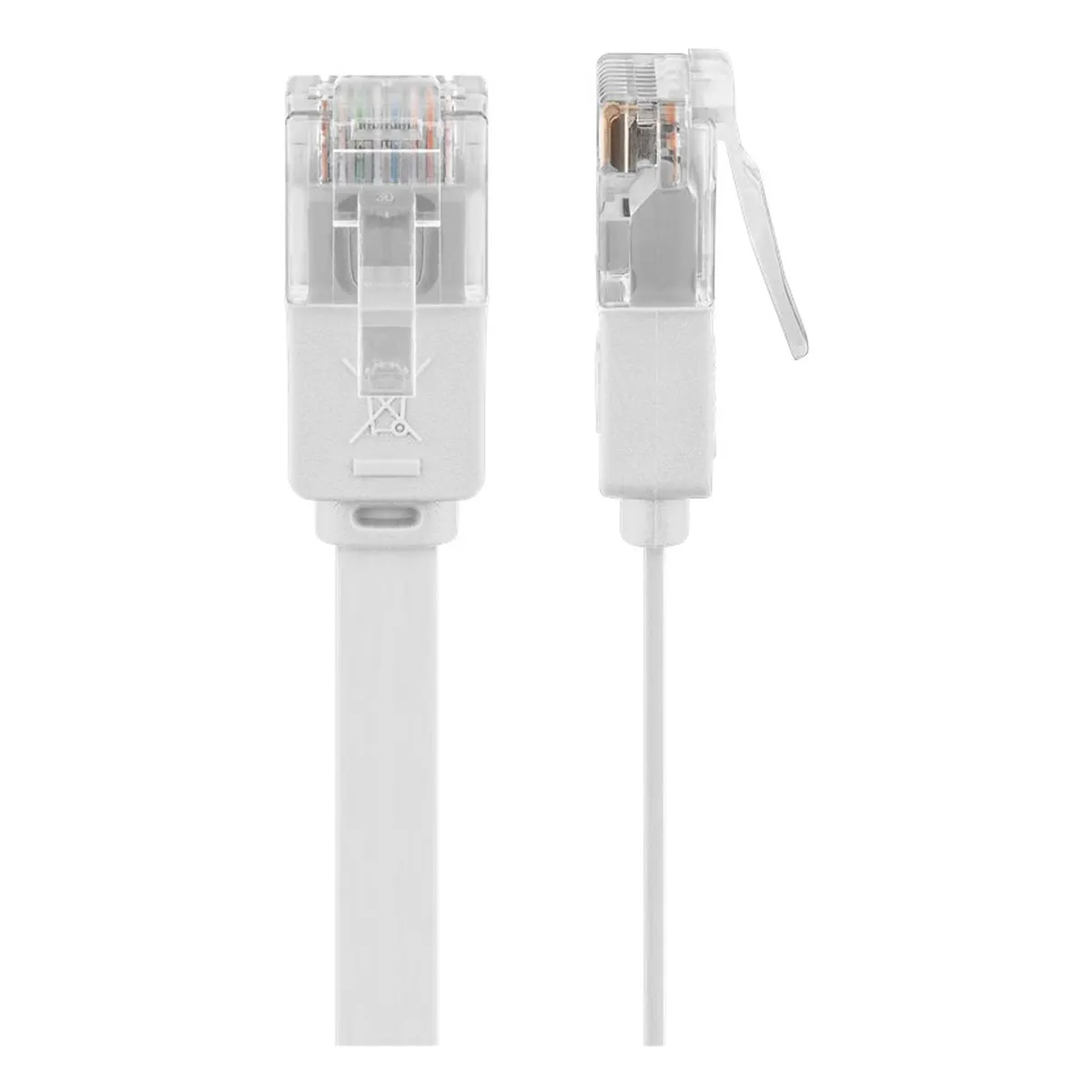 Goobay Flach-Patchkabel CAT5e U/UTP weiß 15m