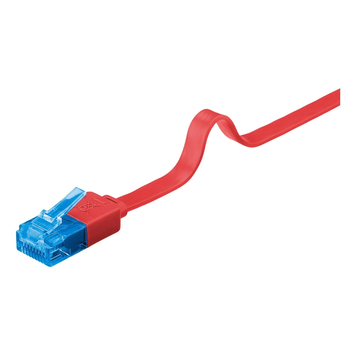 Goobay Flach-Patchkabel CAT6a U/UTP rot
