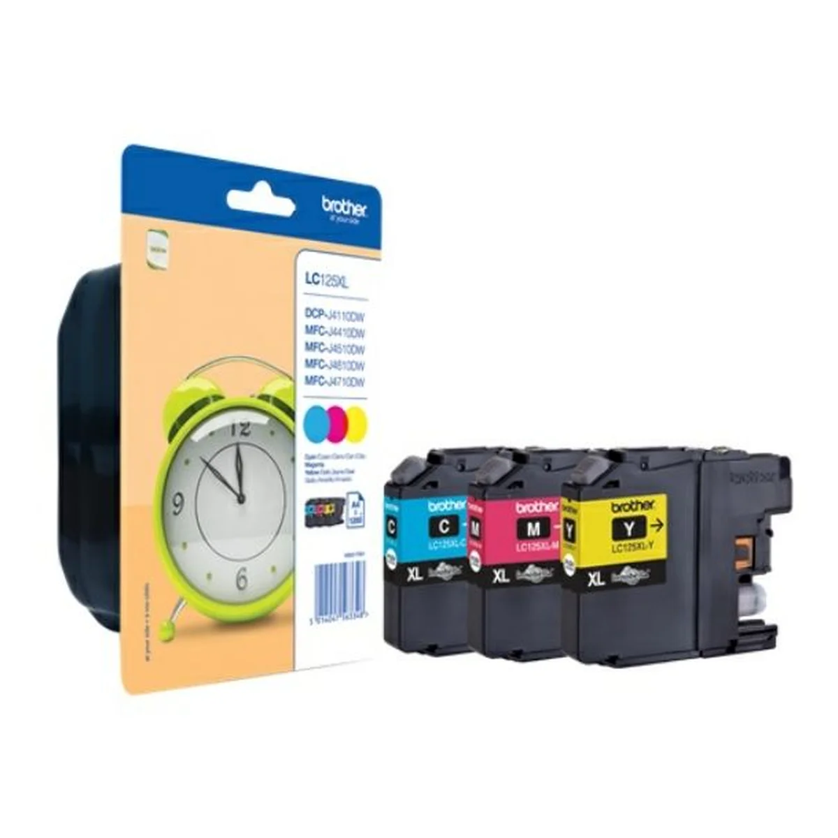 Druckerpatronen MultiPack Brother LC-125XLRBWBPDR cyan magenta gelb
