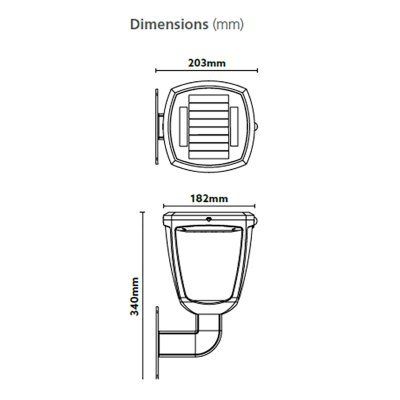Sylvania Gizmo Solar Wall Light Lantern