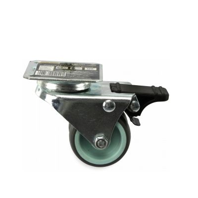 Masterproof Doppel-Lenkrolle mit Bremse 50mm, TPR weich
