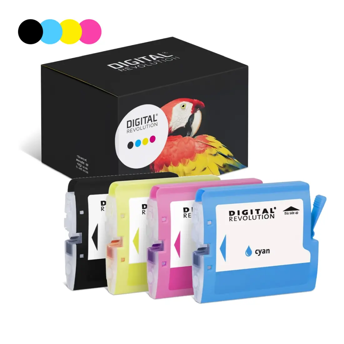 Brother LC-1000, LC-970 - alternative Patrone MultiPack 'schwarz cyan magenta gelb' 82,6 ml | 6.350 Seiten - Digital Revolution