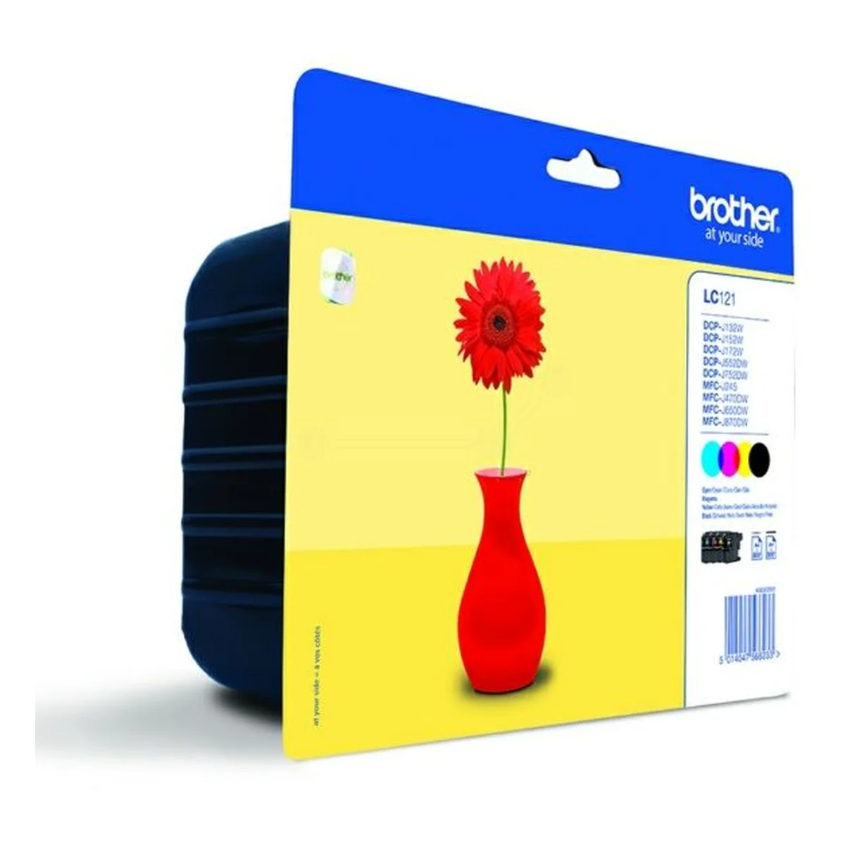 Druckerpatronen MultiPack Brother LC-121VALBP schwarz cyan magenta gelb 16,8 ml | 4x 300 Seiten