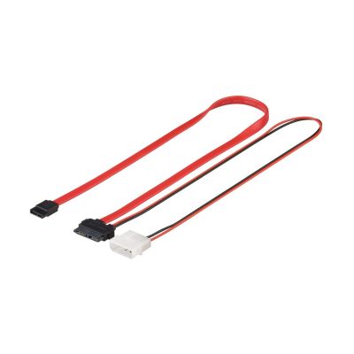 Goobay HDD S-ATA SlimLine Kabel 1.5 GBits / 3 Gbits 2in1