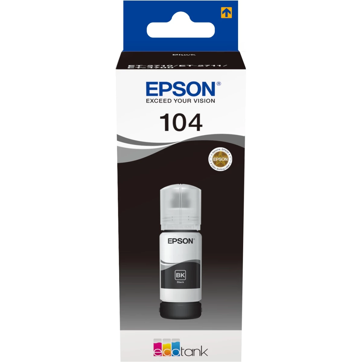 Druckertinte Epson 104 schwarz 65 ml | 4.500 Seiten (C13T00P140)