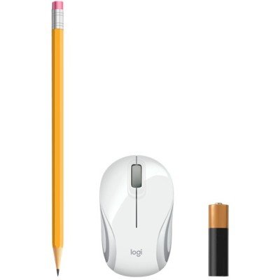 Logitech Wireless Mini Maus M187 weiß