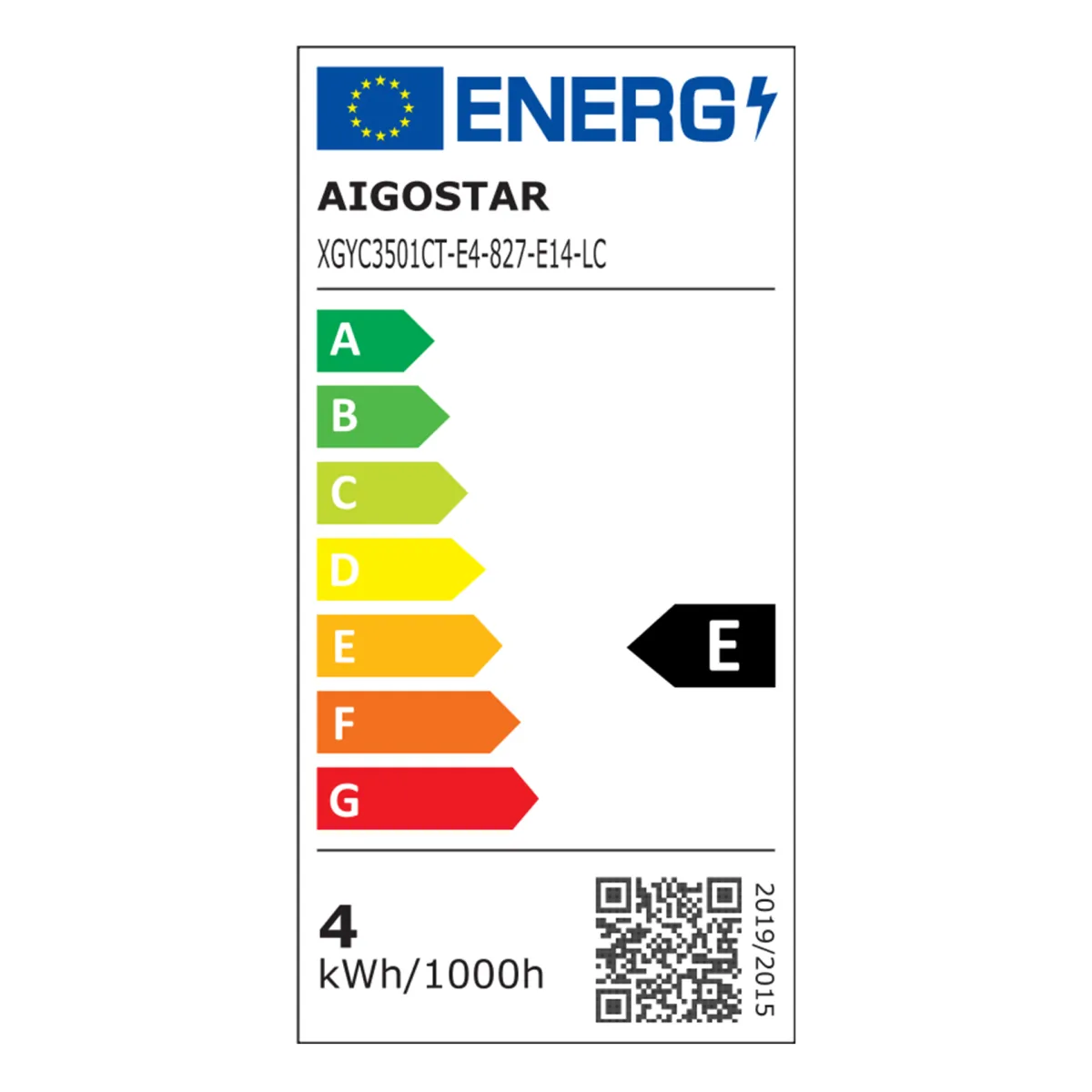 Aigostar LED FILAMENT 'Kerze', 4W, E14