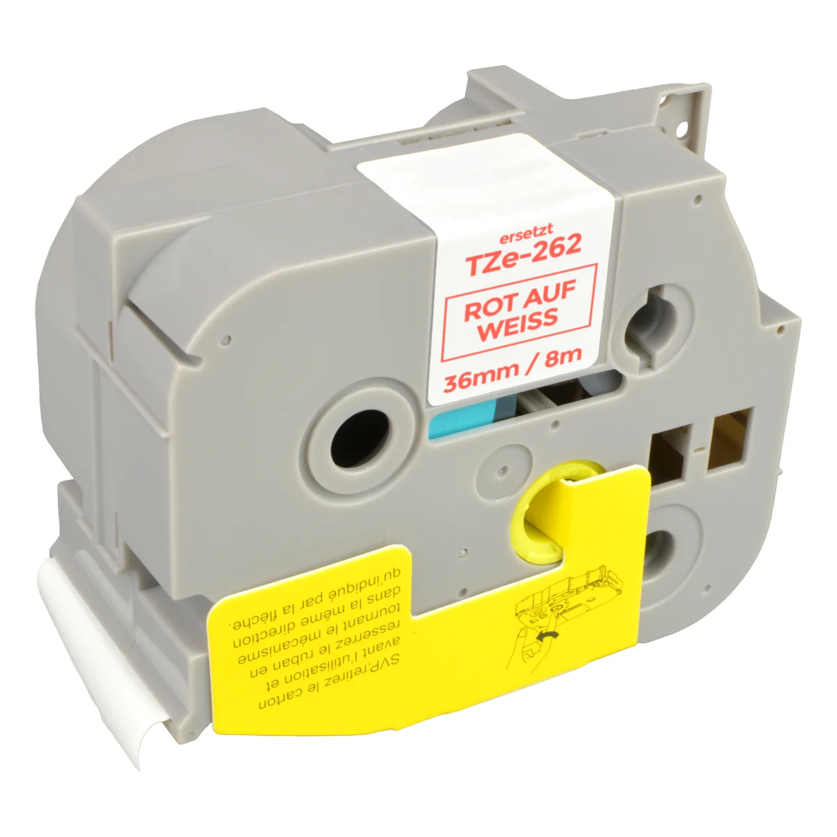 Brother TZE-262 alternatives Beschriftungsband 'rot auf weiß' 36mm x 8m - Digital Revolution