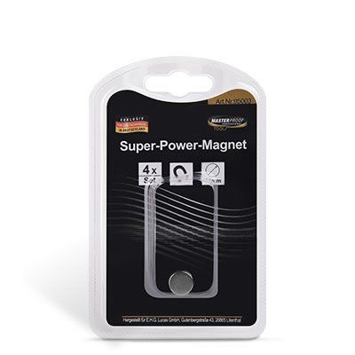 Masterproof Super Power Magnet, 4 Stück