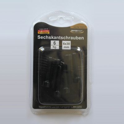 Masterproof Sechskantschrauben 6X30mm, 6 Stück