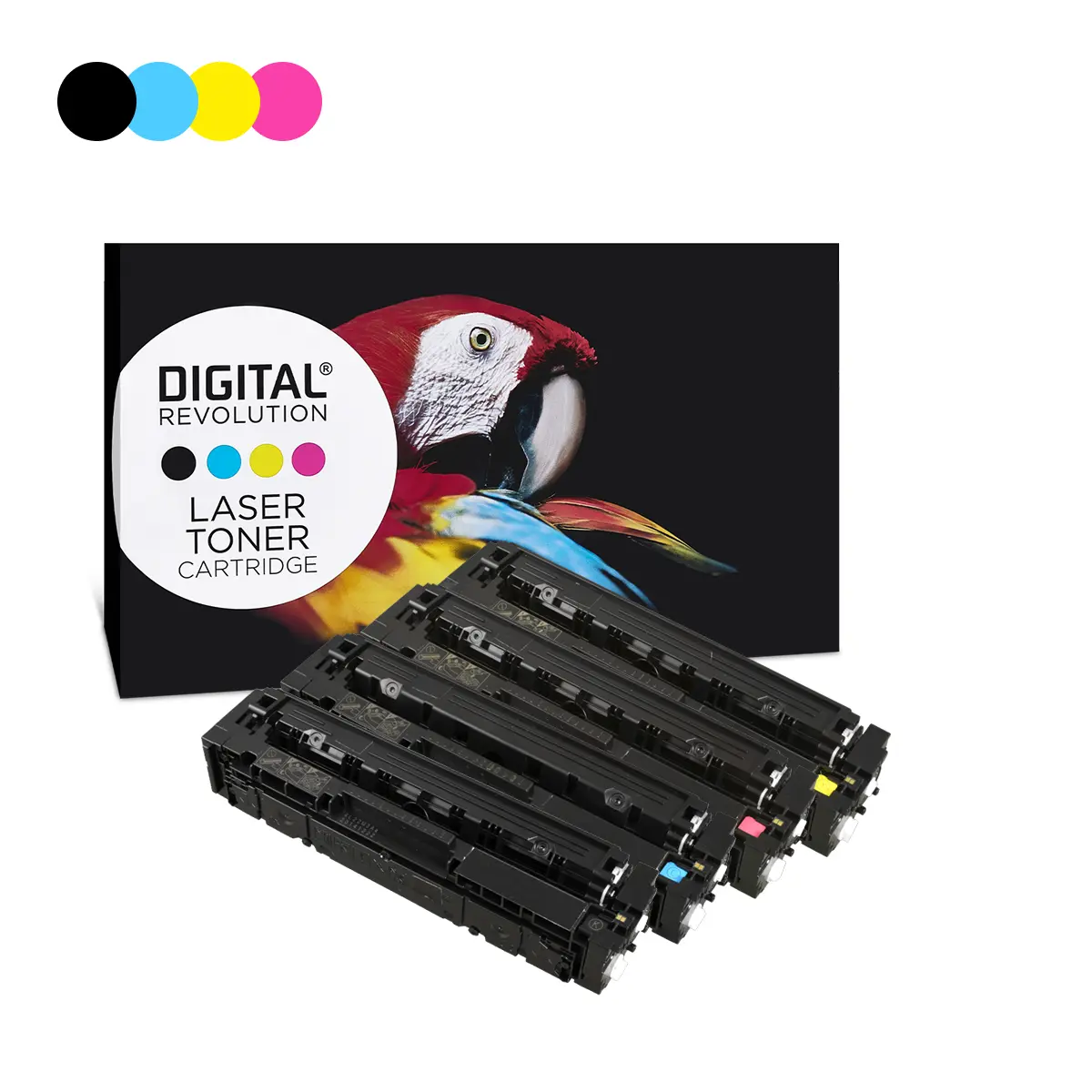 Alternativ-Toner HP 203A MultiPack Schwarz Cyan Magenta Gelb – Digital Revolution