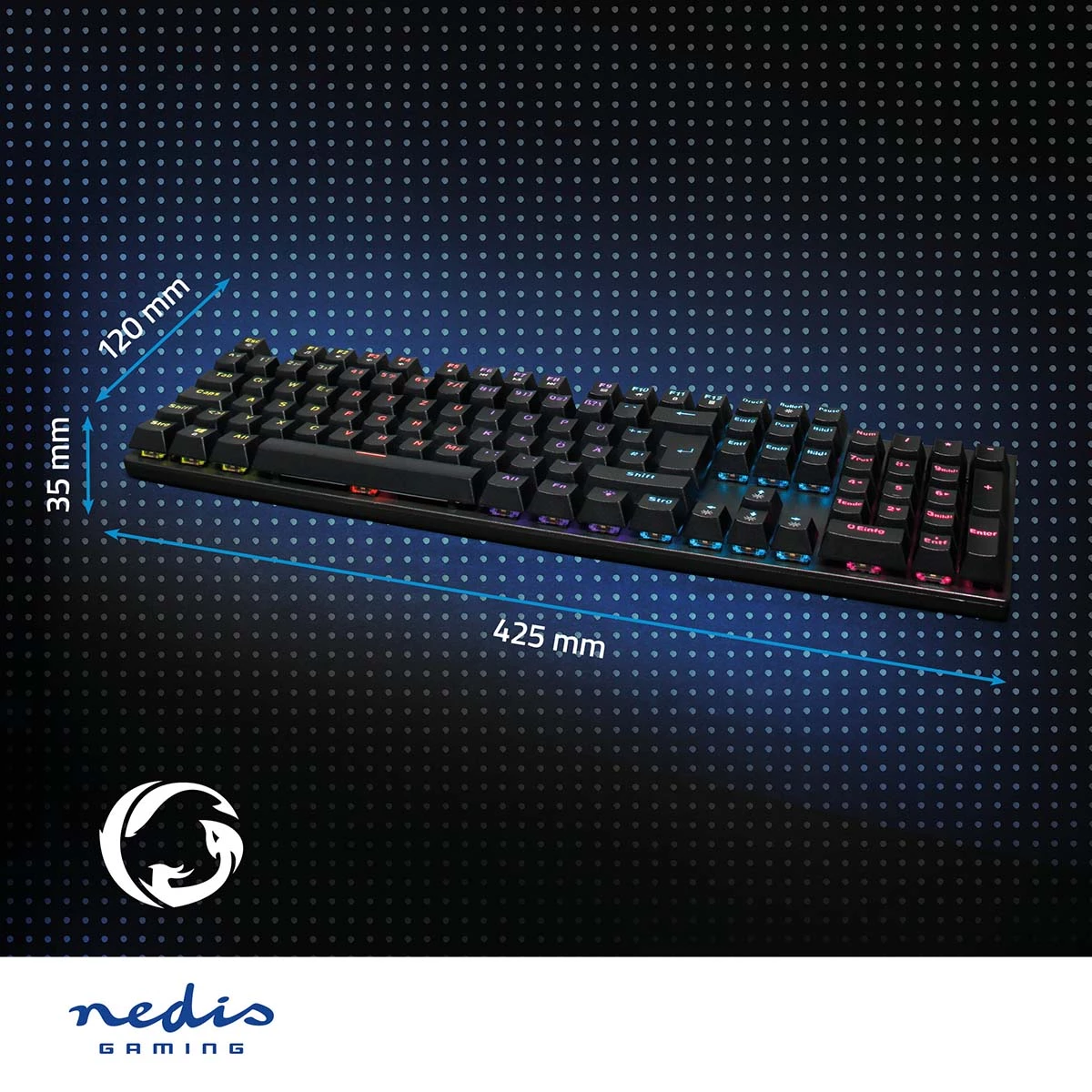 Nedis Wired Gaming Keyboard Nedis Wired Gaming Keyboard