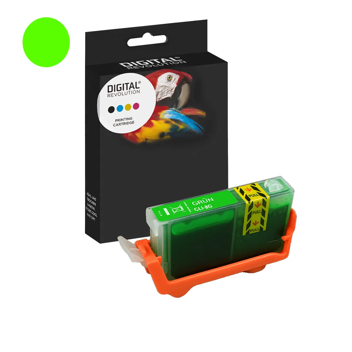 Canon CLI-8 G - alternative Patrone 'grün' 14 ml | 5.805 Seiten - Digital Revolution