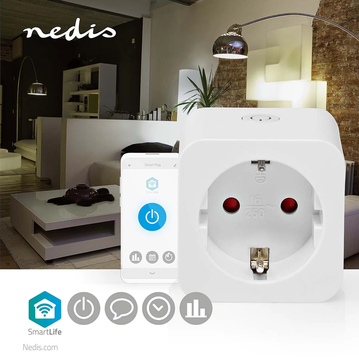 Nedis SmartLife Smart Stecker 1 Stück