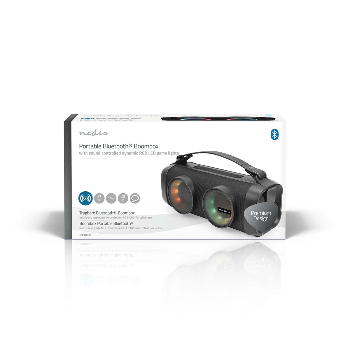 Nedis Bluetooth® Party Boombox Nedis Bluetooth® Party Boombox