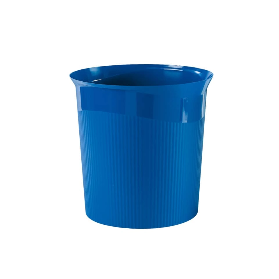Papierkorb Re-LOOP - 13 Liter, rund, blau