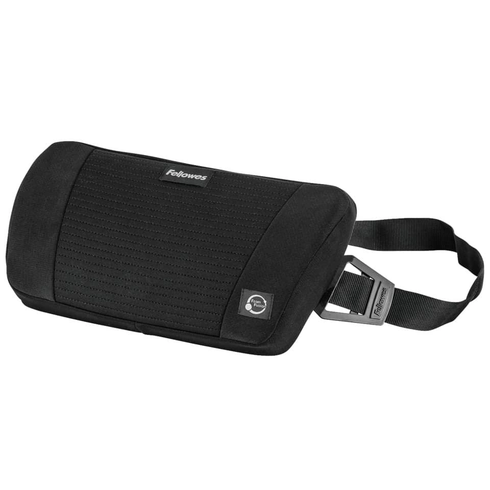 Fellowes PlushTouch™ Lordosenstütze - schwarz