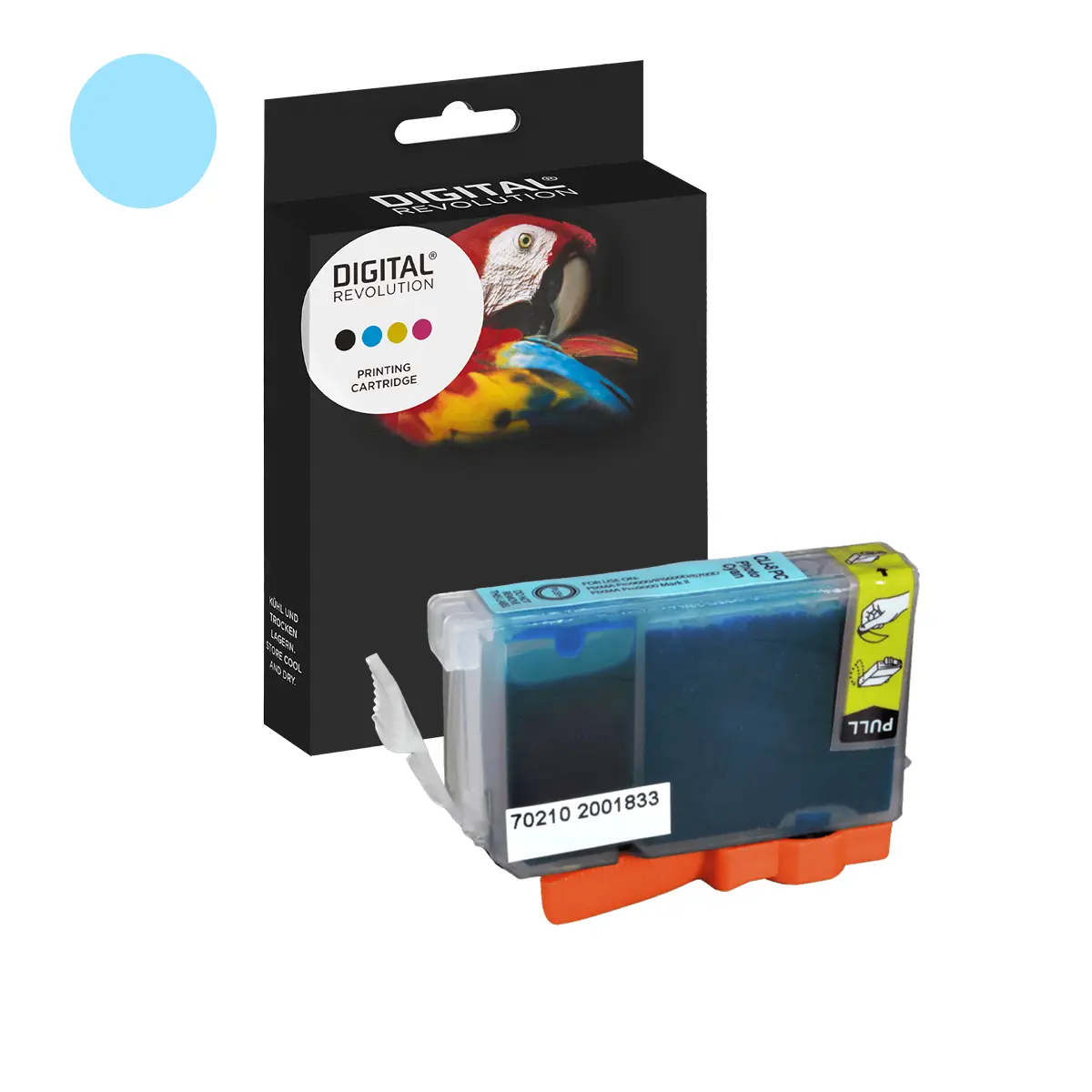 Canon CLI-8 PC - alternative Patrone 'foto cyan' 14 ml | 5.920 Seiten - Digital Revolution