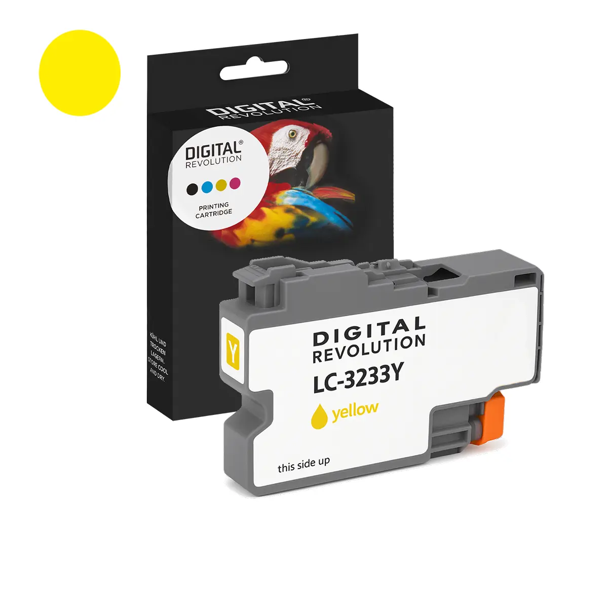 Brother LC-3233 Y - alternative Patrone 'gelb' 1500 Seiten - Digital Revolution