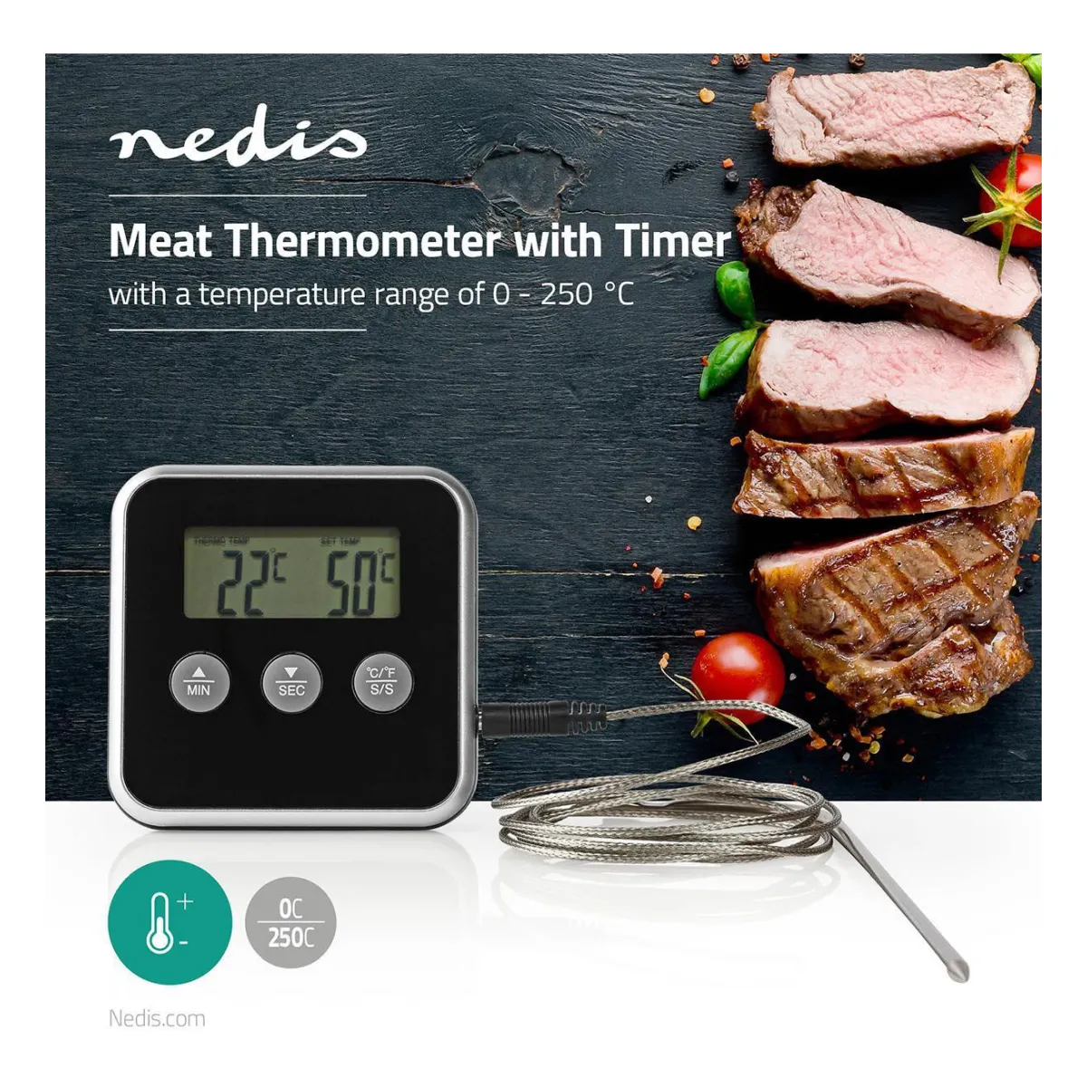 Nedis Fleischthermometer Nedis Fleischthermometer