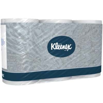 KLEENEX Kleinrollen Toilet Tissue - 2-lagig, geprägt, super-hochweiß, 8 Rollen