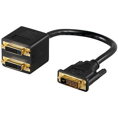 Goobay DVI Adapterkabel, vergoldet