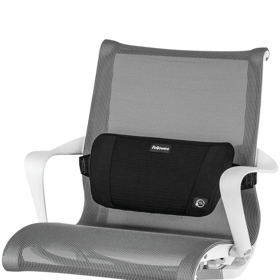 Fellowes PlushTouch™ Lordosenstütze - schwarz