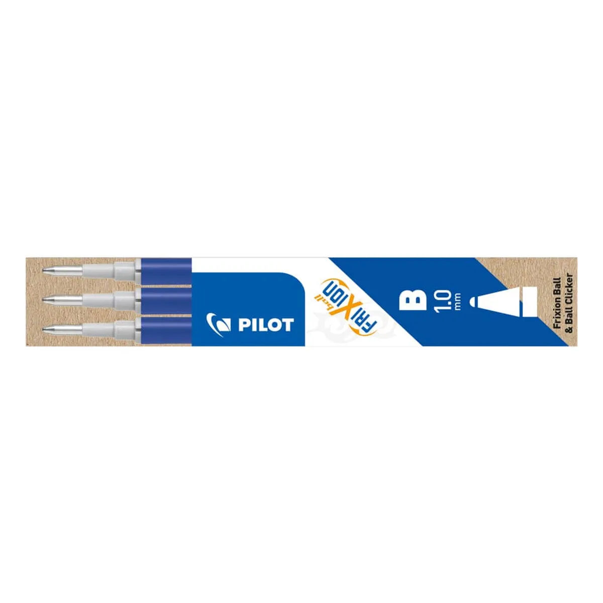 Pilot Tintenrollermine FriXion BLS-FR10 - 0,5 mm, blau, 3er Pack