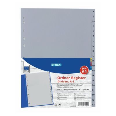 Ordner-Register, DIN A4, A - Z
