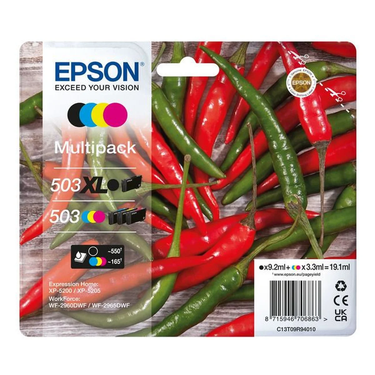 Druckerpatronen MultiPack Epson 503XL/503 19,1 ml (C13T09R94010)