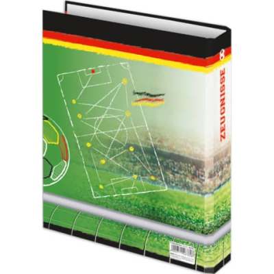RNK Verlag Zeugnisringbuch Fußballfieber - A4, 4 Ring-Mechanik