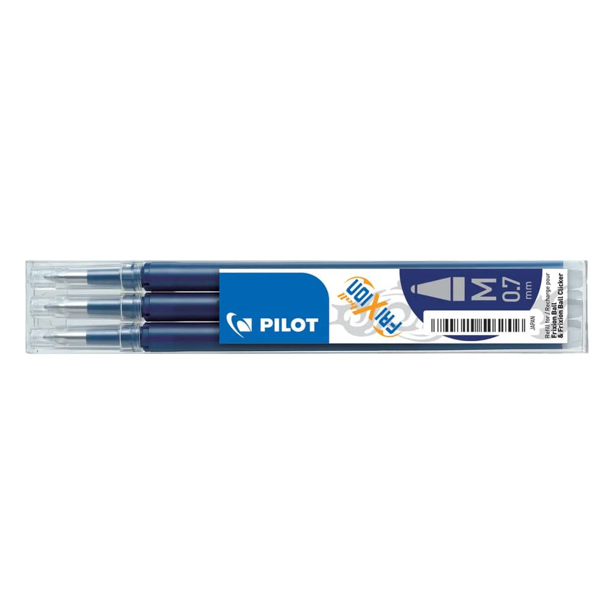 PILOT Tintenrollermine FriXion BLS-FR7 - 0,4 mm, schwarzblau, 3er Pack